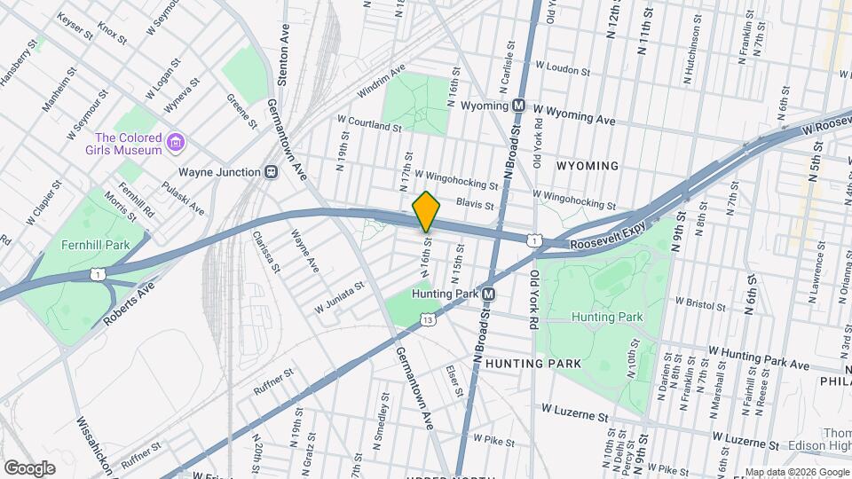 1600 Rowan St Map and Location Details