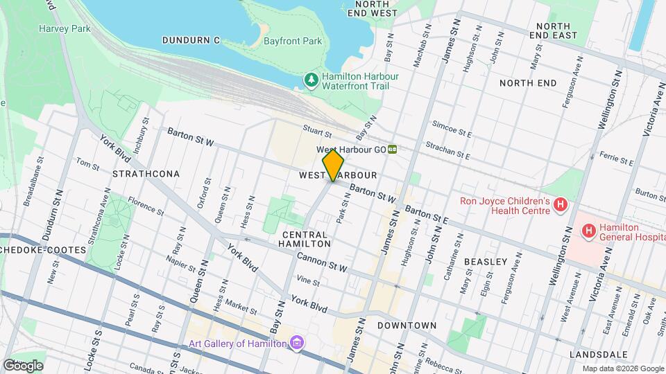 232 Bay St N Map and Location Details