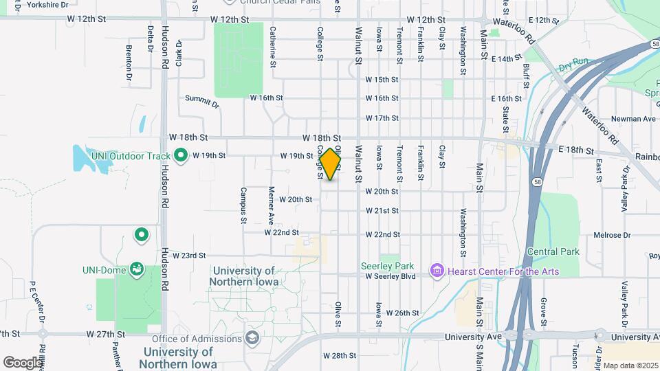 809 W 20th St Map and Location Details