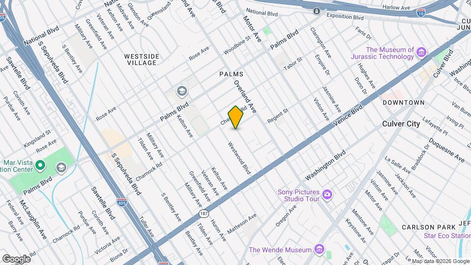 3637 Glendon Ave, Unit 206 Map and Location Details