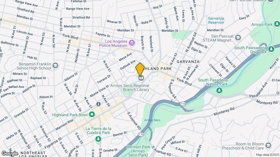 6147 Piedmont Ave Mapa y Detalles de la Ubicación