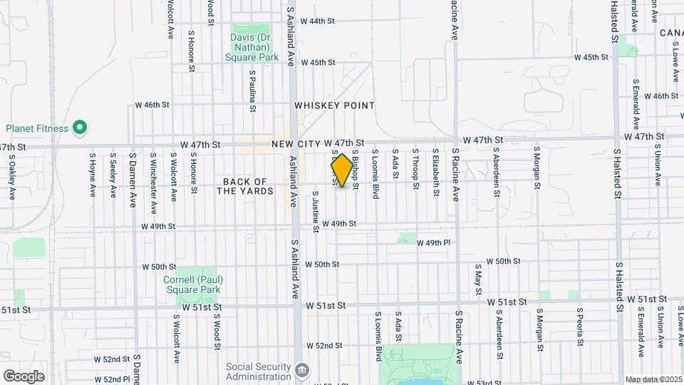 4815 S Laflin St Map and Location Details