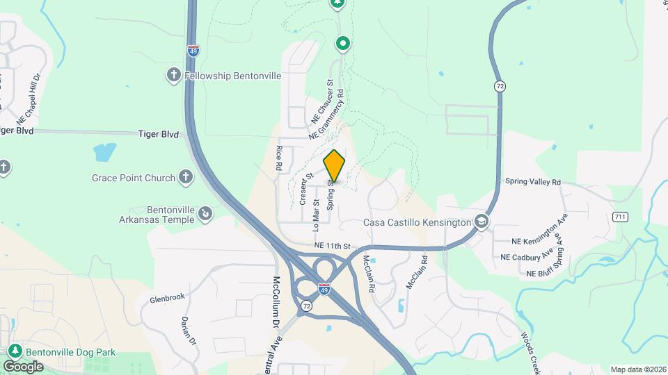 1308 Spring St Map and Location Details