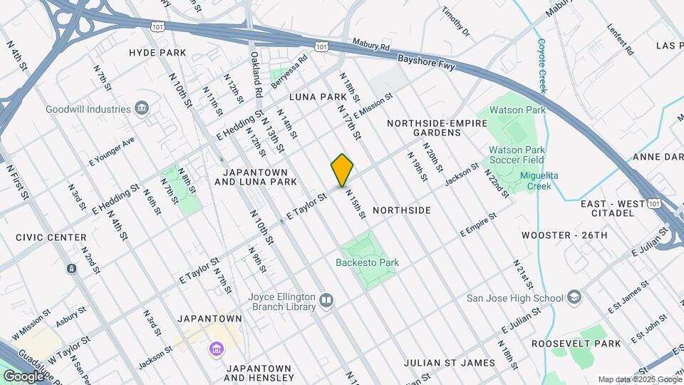 691-697 N 15th St Mapa y Detalles de la Ubicación