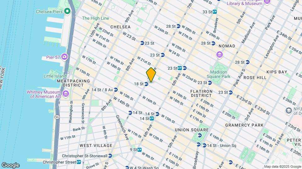 165 W 18th St Map and Location Details