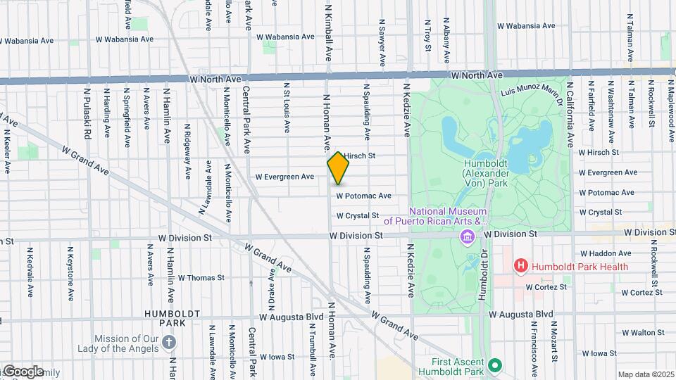 3348 W Potomac Ave Map and Location Details
