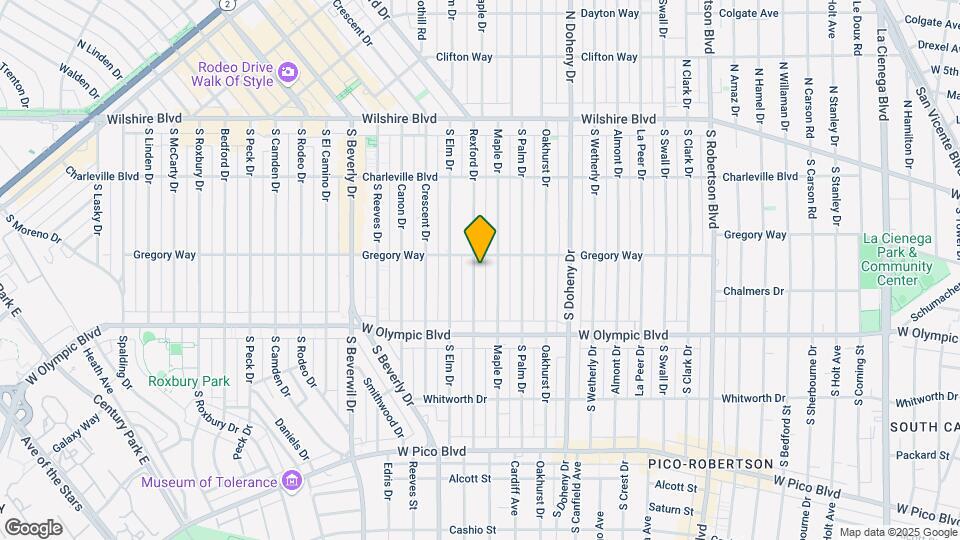 308 S Rexford Dr Map and Location Details