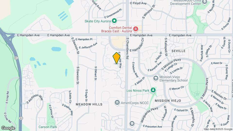 3739 S Granby Way Map and Location Details