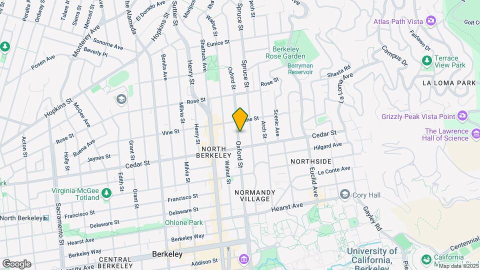 1519 Oxford St Map and Location Details