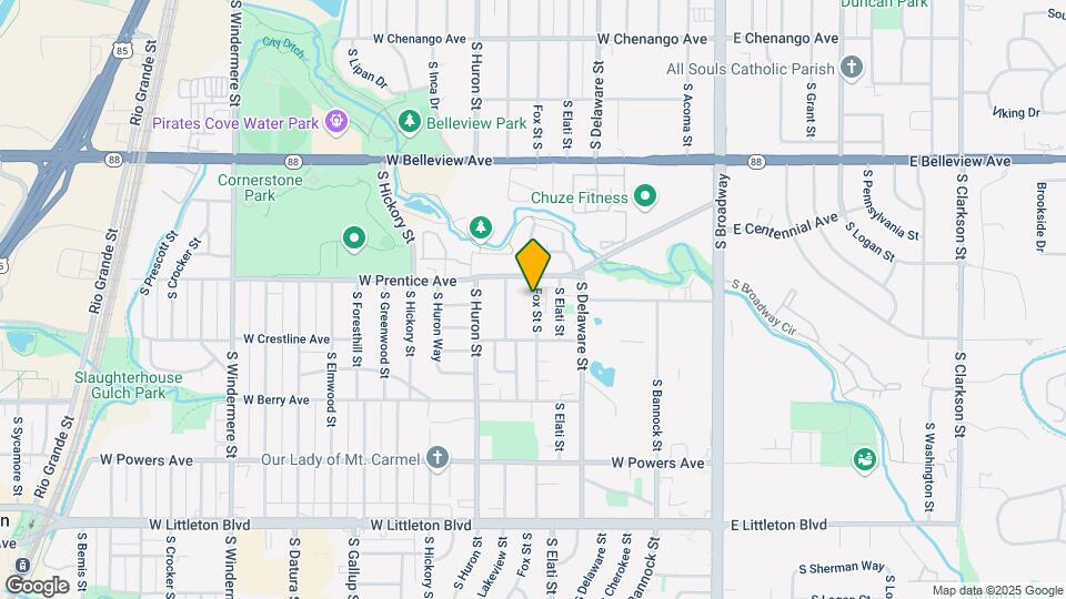 5337 S Fox St Map and Location Details