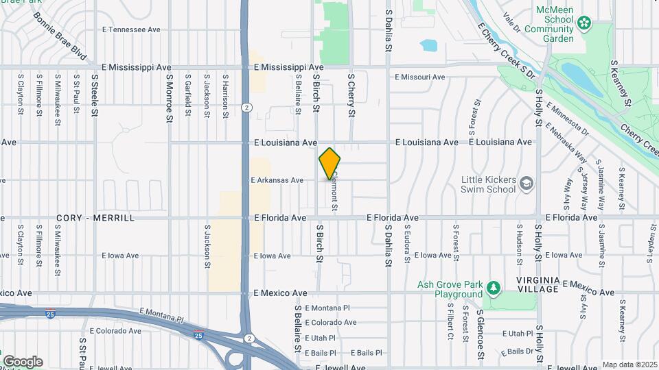 1409 S Clermont St Map and Location Details