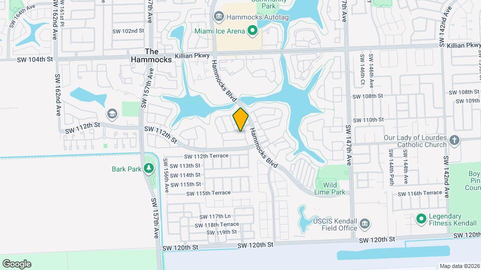 11050 SW 152nd Ct Map and Location Details