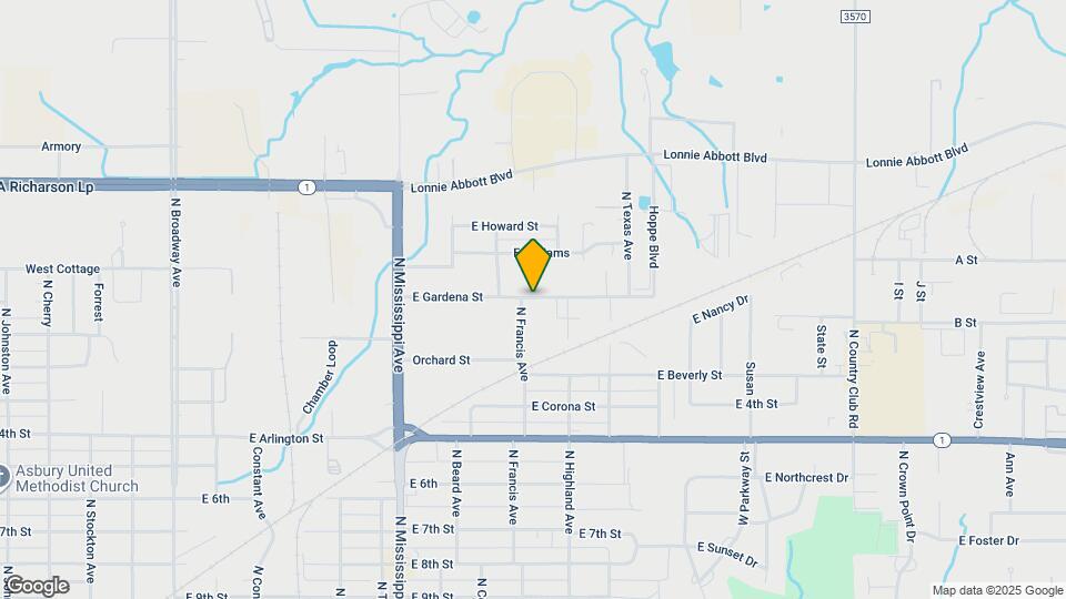 1009 E Gardena St Map and Location Details