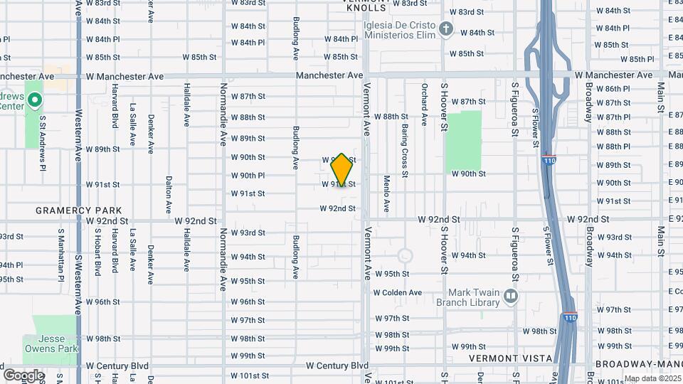 1040 W. 91st St. Mapa y Detalles de la Ubicación