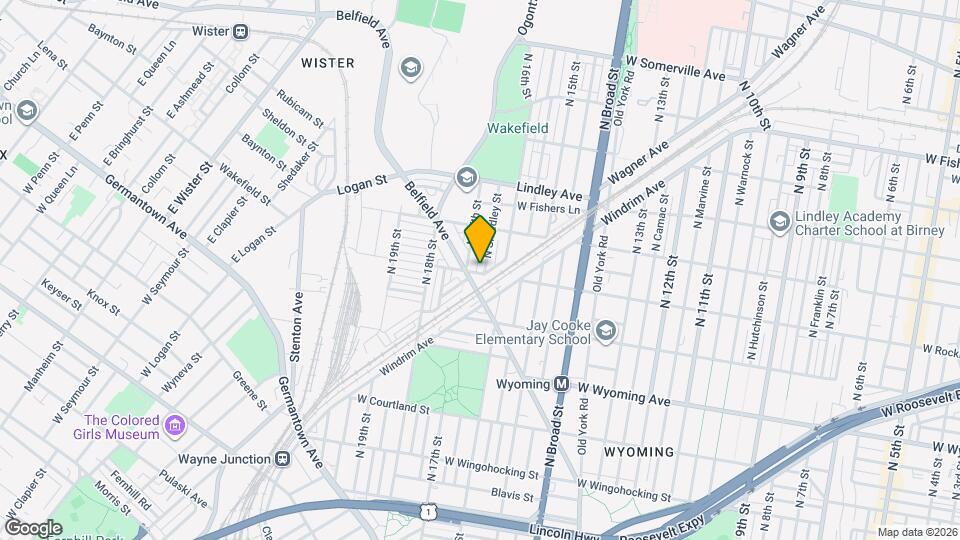 4904 N Smedley St Map and Location Details
