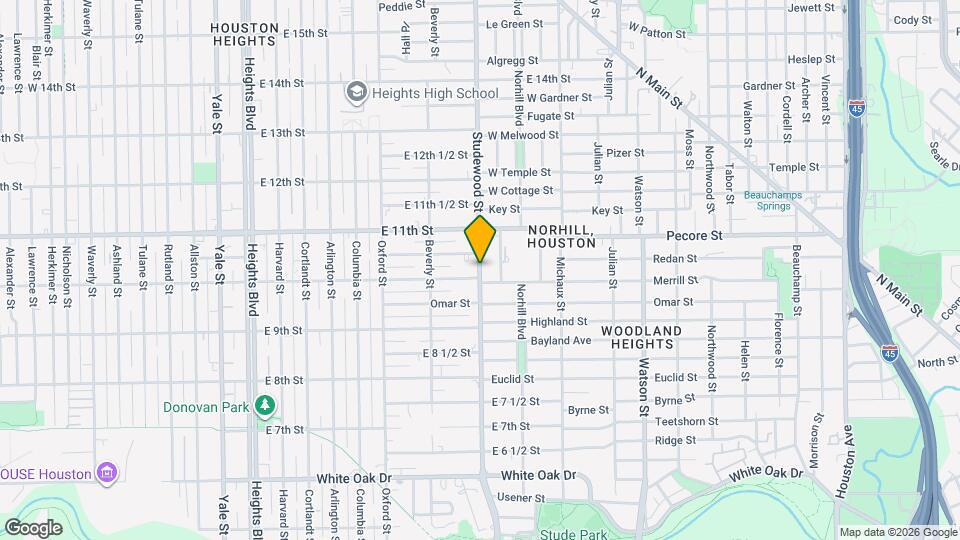 1006 Studewood St Map and Location Details