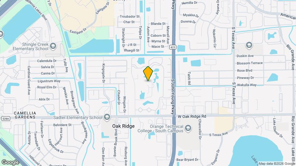 5579 Millenia Park Blvd, Unit 318 Map and Location Details
