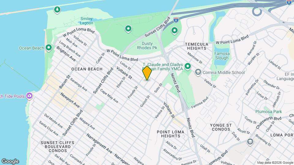 2234 Seaside St Map and Location Details