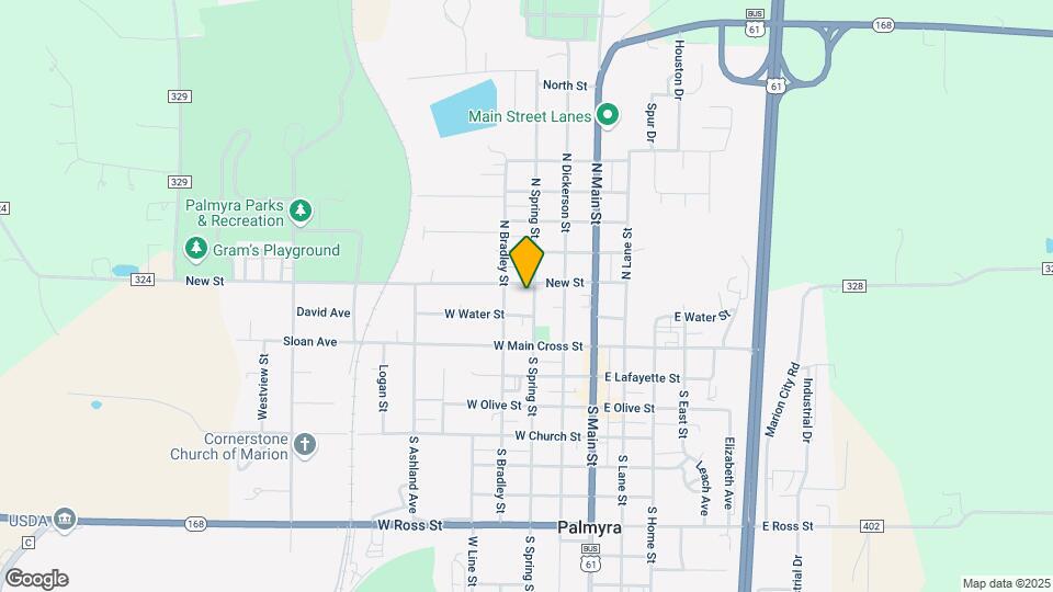 218 N Spring St Map and Location Details