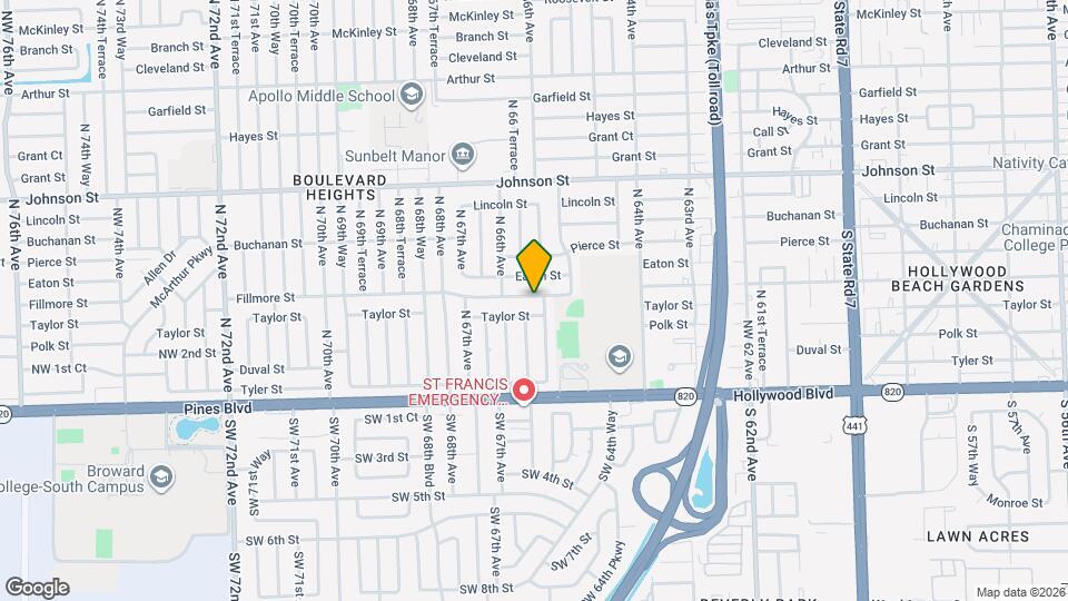 6540 Fillmore St Map and Location Details