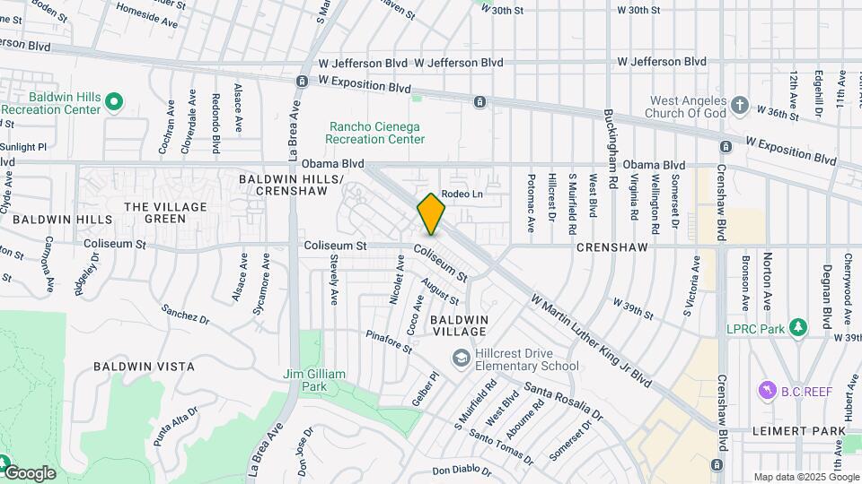 4701 Coliseum St Map and Location Details