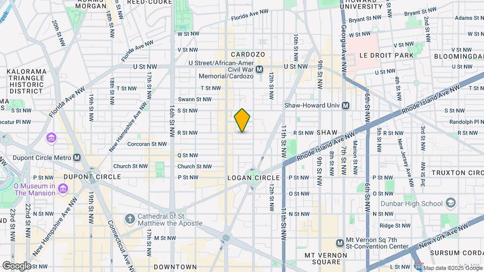 1324 R St NW Map and Location Details