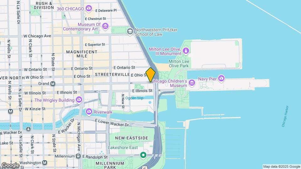 500 N Lake Shore Dr Map and Location Details