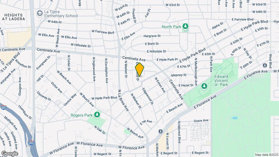 802 Edgewood St Map and Location Details