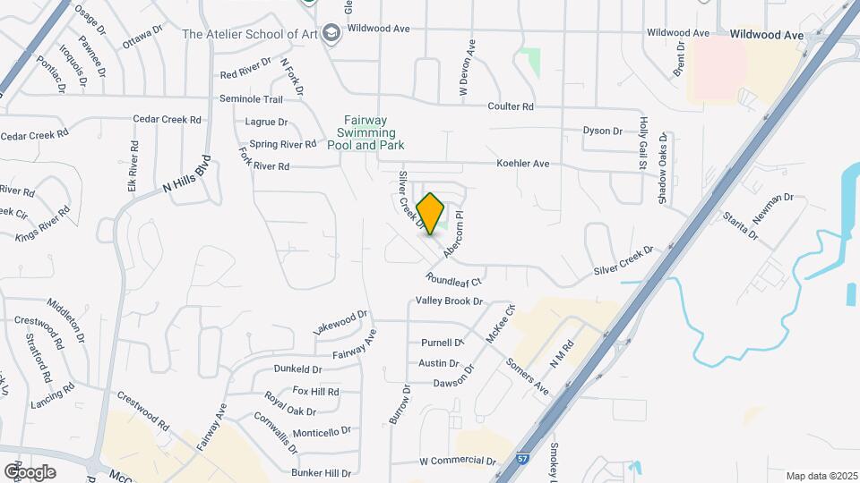 1109 Silver Creek Dr Map and Location Details