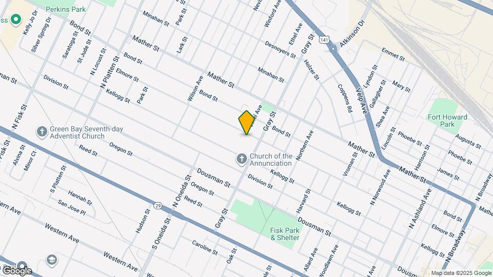 1095 Elmore St Map and Location Details