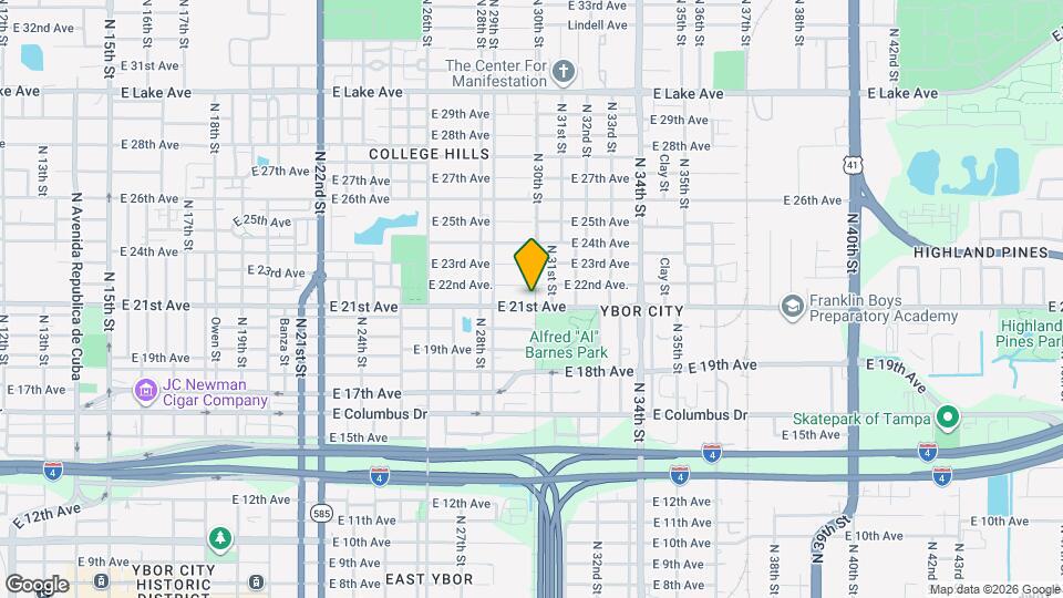 2922 E 21st Ave Map and Location Details