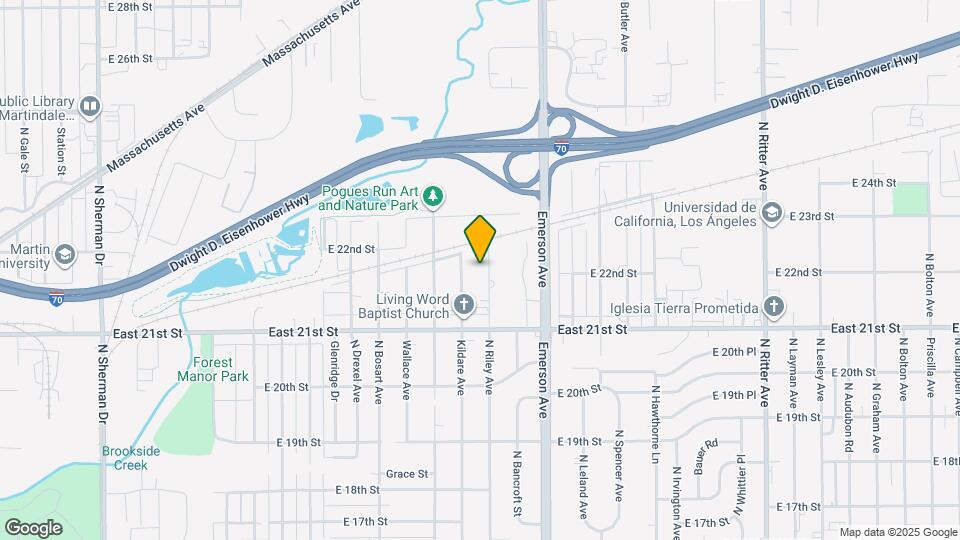 2174 N Riley Ave Mapa y Detalles de la Ubicación