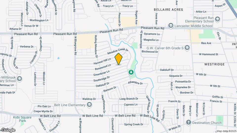 1125 Greenbriar Ln Mapa y Detalles de la Ubicación