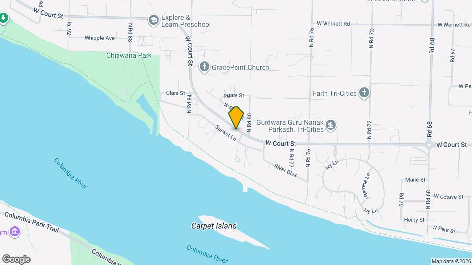 8009 Sunset Ln Map and Location Details