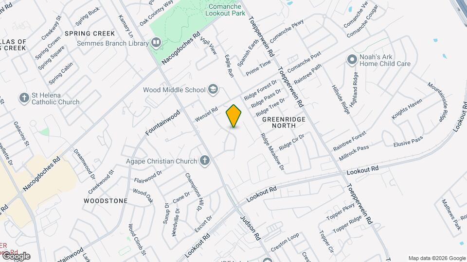 14504 Waddesdon Bluff Map and Location Details