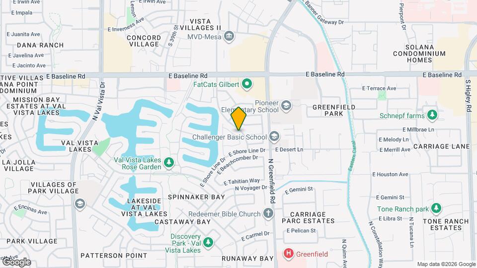 1321 N Malibu Ln Map and Location Details