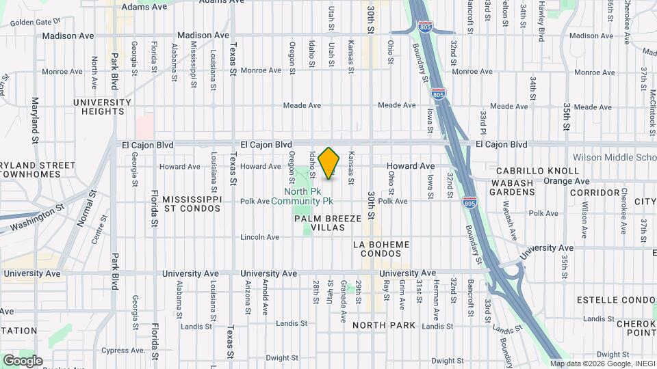 4146 Utah St Map and Location Details