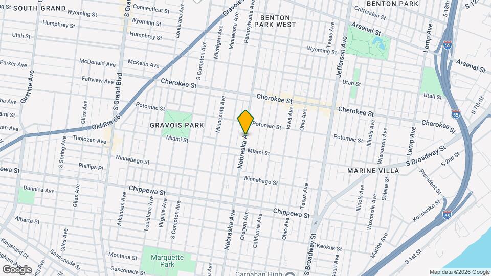 3534 Nebraska Ave Map and Location Details