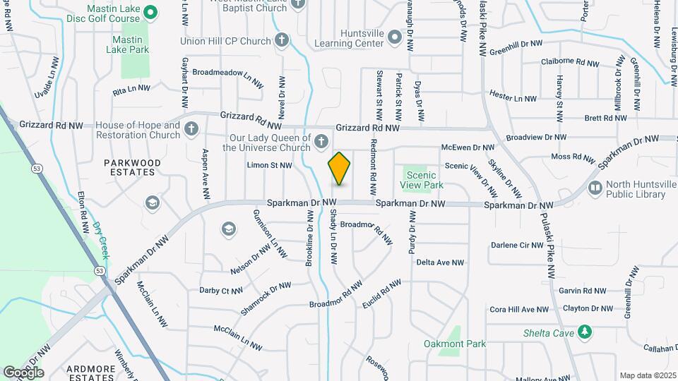 2406 Shady Lane Dr NW Map and Location Details