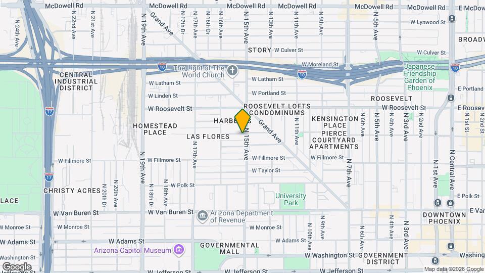 1505 W McKinley St Map and Location Details