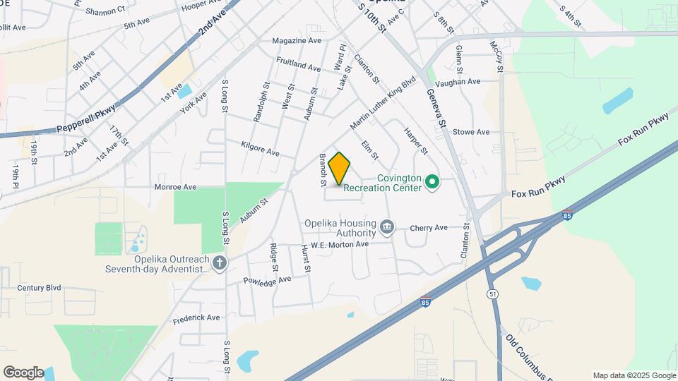 615 Meadow Ave Map and Location Details