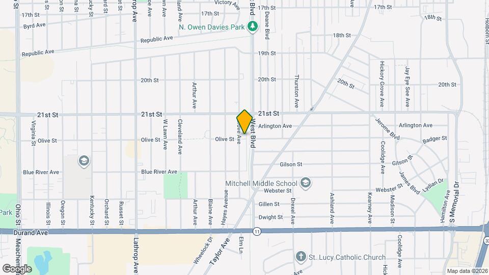 2223 Grove Ave Map and Location Details
