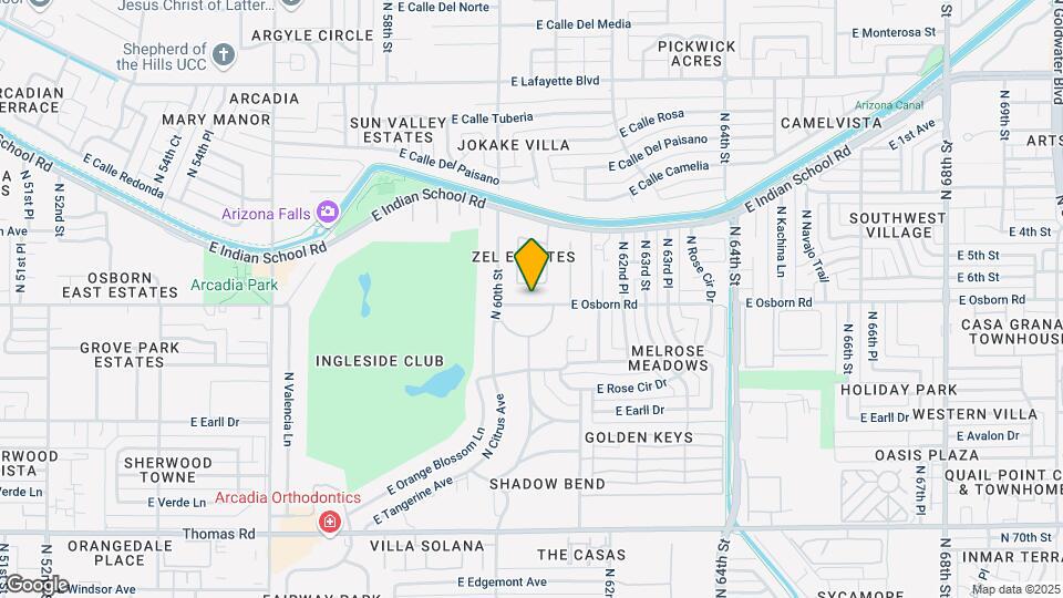 6026 E Osborn Rd Map and Location Details