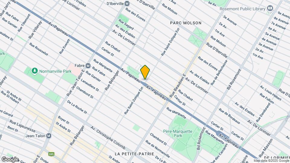 6705 Papineau Av Map and Location Details