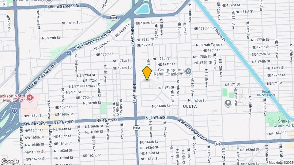 17130 NE 7th Ave Map and Location Details