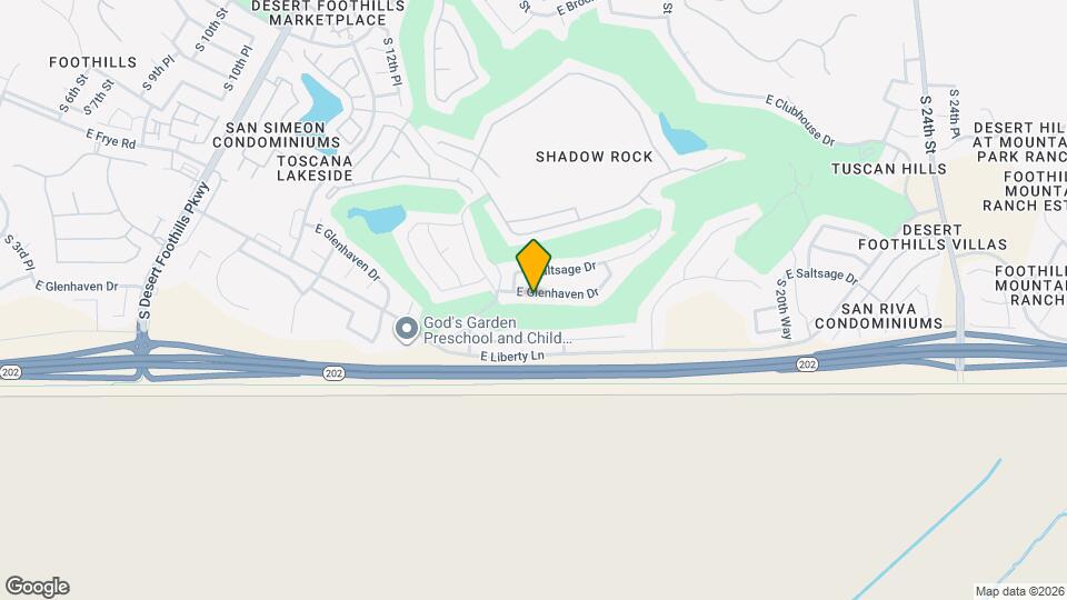 1617 E Glenhaven Dr Map and Location Details