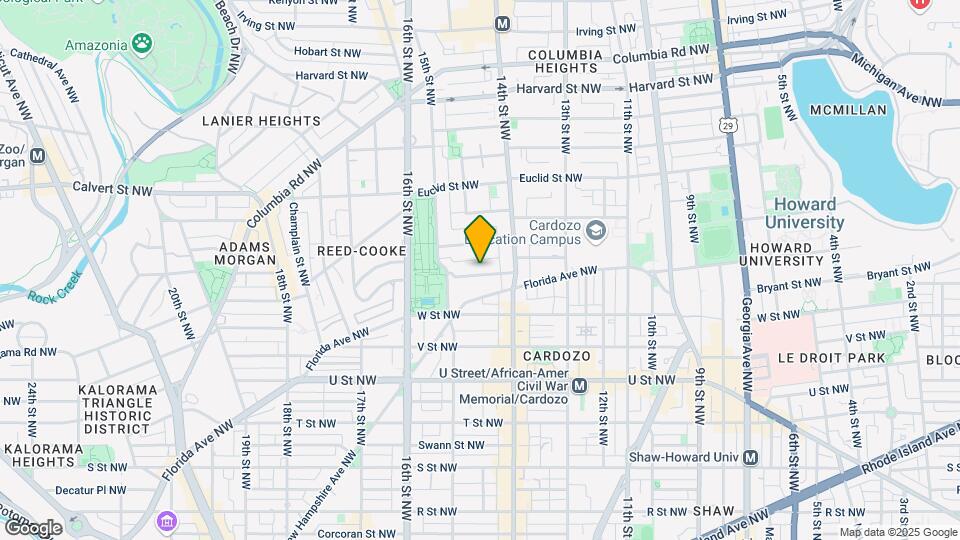 1433 Belmont St NW Map and Location Details