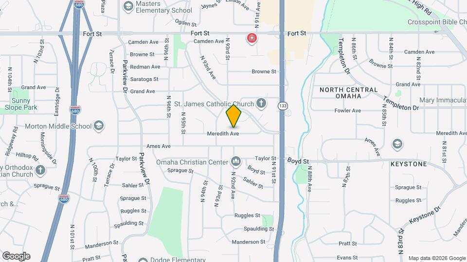 9218 Meredith Ave Map and Location Details