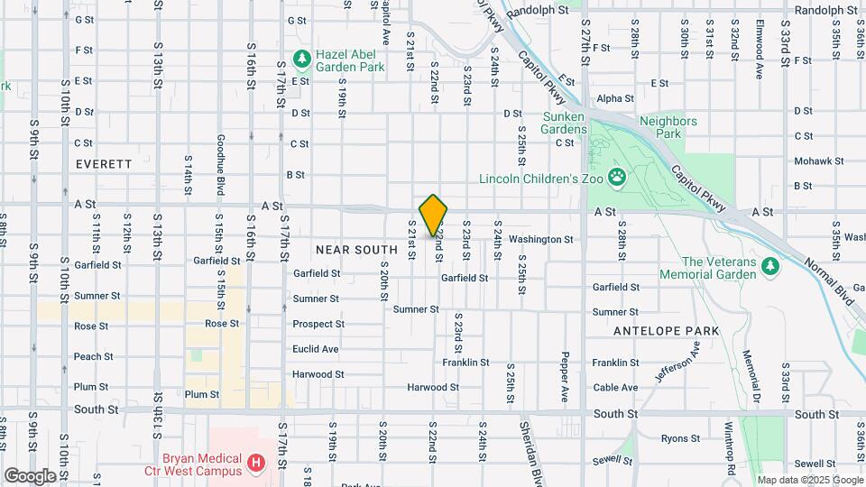 1503 S 22nd St Map and Location Details