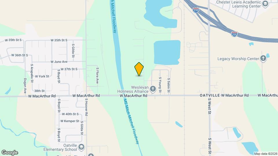 3913 S Bluelake Ct Map and Location Details